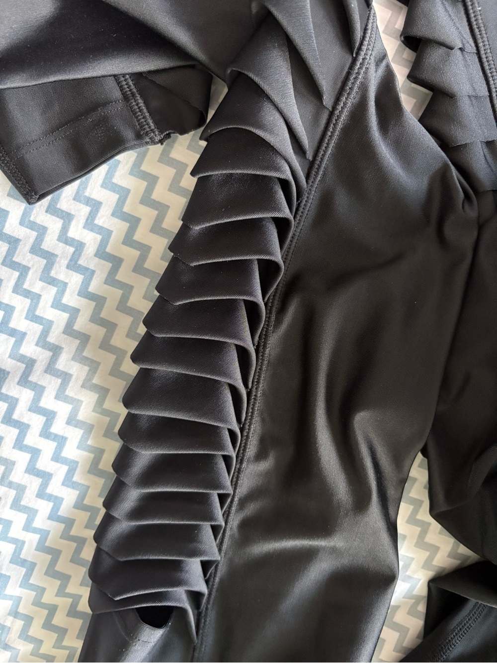 NIKE sz S Speed Twist CI9485 Black 7/8 Running Tights - Picture 6 of 7